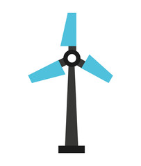 windmill silhouette isolated icon design