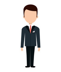 Hotel worker avatar profile, vector illustration graphic design.