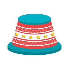 Circus carnival fun celebration cartoon, vector illustration graphic.