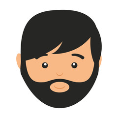 man avatar isolated icon design
