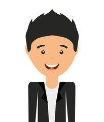 man avatar isolated icon design