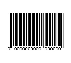Bar code with serial number black and white icon, vector illustration graphic design.