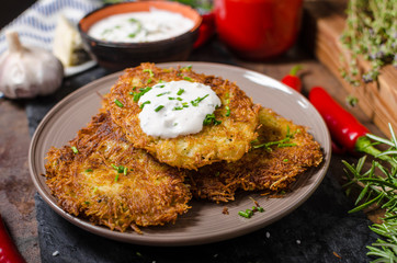 Fried potato pancakes