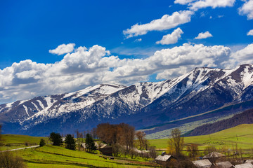 Lermontovo village with beautiful mountain landscape, Armenia