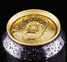 Golden and black can