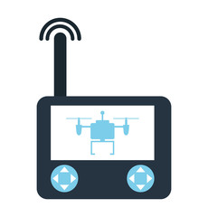 control remote drone  isolated icon design