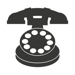 old telephone isolated icon design