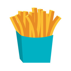 Delicious fast food isolated flat icon, vector illustration graphic design.