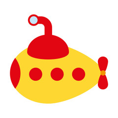 submarine toy isolated icon design