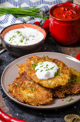Fried potato pancakes
