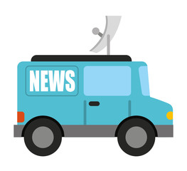 car news isolated icon design