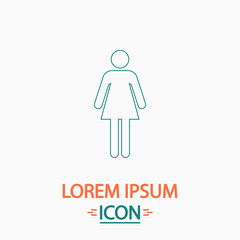 woman computer symbol