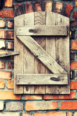 Old wooden door