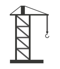 crane tower  isolated icon design