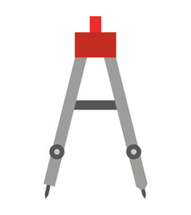 drawing compass isolated icon design