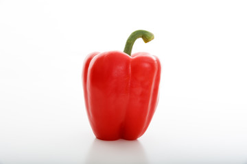 Pepper on white background