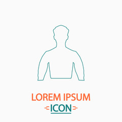 Unknown male computer symbol