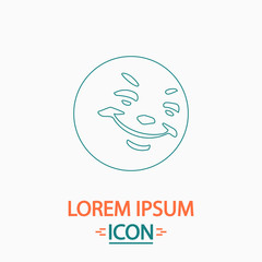 Happy face computer symbol