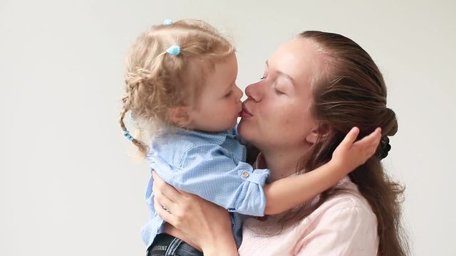 Daughter rushes into mother's arms at home