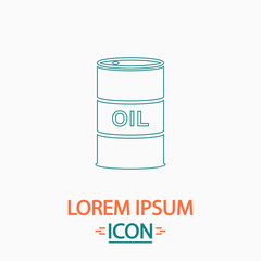 Oil barrels computer symbol