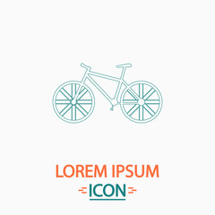 Fototapeta na wymiar Bicycle computer symbol