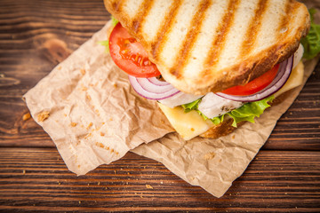 Grilled chicken sandwich