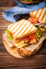 Grilled chicken sandwich