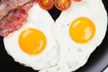 Traditional breakfast on a plate