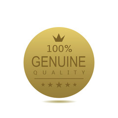 Genuine quality label