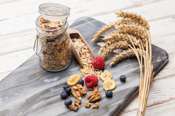 Muesli with berries