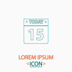 Calendar computer symbol