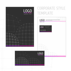 Corporate style template grid circle