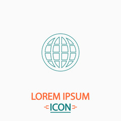 Earth Globe computer symbol