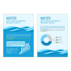 Template infographic water
