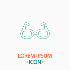 Glasses computer symbol