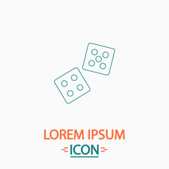 game dice computer symbol