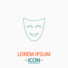 comedy mask computer symbol