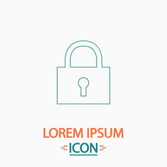 lock pad computer symbol