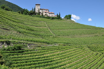Südtirol, Marlinger Waalweg, Schloss Lebenberg