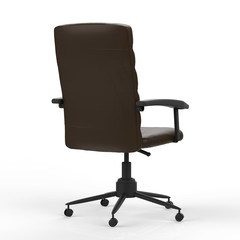 empty leather office chair 