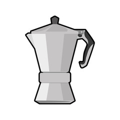 Drink concept represented by coffee kettle icon. Isolated and flat illustration 