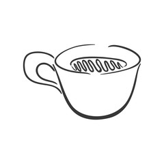 Drink concept represented by coffee mug icon. Isolated and flat illustration 