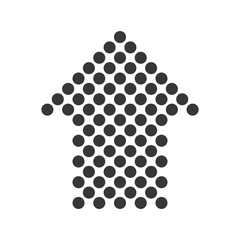 Direction concept represented by pointed arrow icon. Isolated and flat illustration 