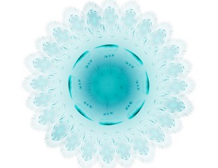 Geometry of Space series. Visually attractive backdrop made of conceptual grids curves and fractal elements suitable as element