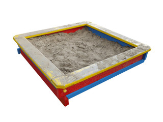 Sandbox isolated on a white background
