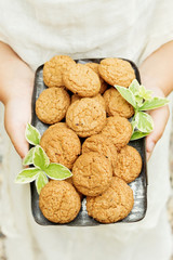 oatmeal cookies on a plate