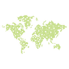 Obraz premium flat design world map icon vector illustration