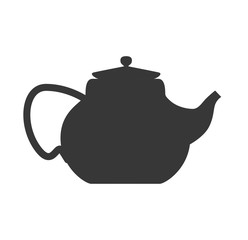 Tea drink  concept represented by kettle or pot icon. Isolated and flat illustration 