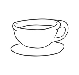 Tea drink  concept represented by mug icon. Isolated and flat illustration 