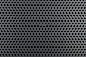Metallic background with round holes